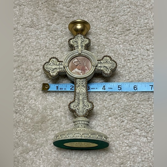 Pope John Paul IIhn Paul II - Set of Two Candlestick Holders - Picture 5 of 5